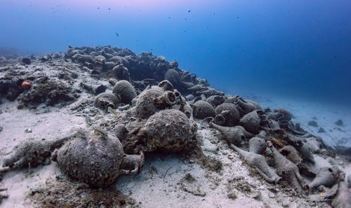 Skantzoura Late-Classical Shipwreck view