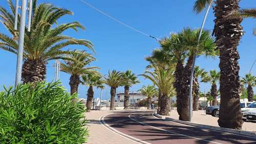 Cycling routes accross Abruzzo coastaline view